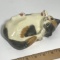 Playful Pottery Kitty Figurine