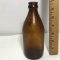 Brown Textured Glass Bottle