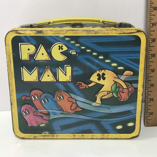 1980 Original PAC-MAN Metal Lunch Box - Very Collectible!