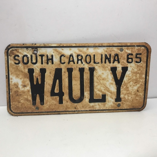 1965 South Carolina License Plate