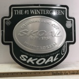 Metal “Skoal” Tobacco Advertisement Sign 20” x 17”