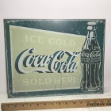 “Ice Cold Coca-Cola Sold Here” Metal Sign