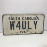 1967 South Carolina License Plate