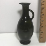 Vintage Avocado Green Glass Pitcher