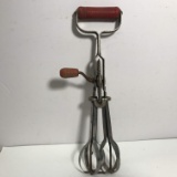 Vintage Hand Mixer with Red Handle