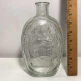 Glass Ezra Brooks Embossed Bottle