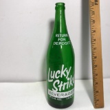 Lucky Strike Green Glass Bottle