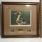1986 Gold Medal Ed. Migratory Bird Hunting & Conservation Stamps & Print w/Frame by Burton E. Moore