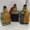 Three Vintage Ornate Perfume Bottles with Tassels