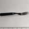 Civil War Era Three Prong Pewter Fork with Wooden Handle
