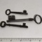 3 Old Skeleton Keys