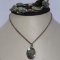 Genuine Jade Necklace and Bracelet Set in Original Box
