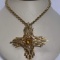 Gold Toned Ornate Sarah Coventry Necklace