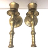 Brass Wall Mount Candle Sconces