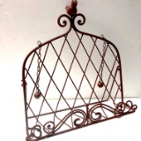 Red Bird Metal Book Stand with Hanging Page Holders
