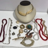 Lot of Misc Jewelry - Pins, Rings, Bracelets & Necklaces - Pretty Lot!