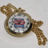 Gold Tone Coca-Cola Septemberfest 98 Pocket Watch - Never Used