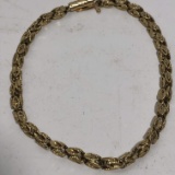 14k Gold Thick Bracelet