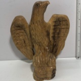 Hand Carved Wooden Bald Eagle Statue