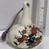 Vintage Japanese Porcelain Kutani Bell with Tassel