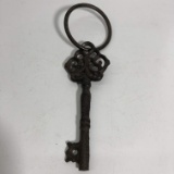 Cast Iron Decorative Key on Ring