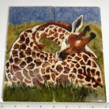Baby Giraffe Jigsaw Puzzle Coasters