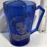 Cobalt Blue Shirley Temple Collectible Cup
