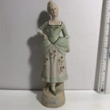 Porcelain Victorian Lady Figurine Red Letter Occupied Japan