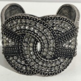 Ornate Rhinestone Cuff Bracelet