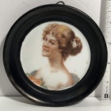 Porcelain Plaque of a Victorian Women