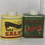 Natural Sea Salt and Pepper Shakers