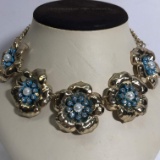 Vintage Chunky Flower Necklace