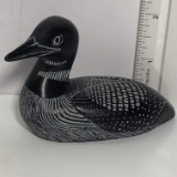 Miniature Carved Loon Decoy