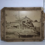 Antique Photo of a Sawmill