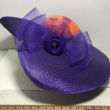 Hand Made Clemson Womens Hat with Clemson Colors Purple & Orange