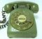 Vintage Green Rotary Desk Top Telephone