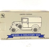 Die-Cast Limited Edition Ford Model A Delivery Van Lockable Coin Bank - New in Box