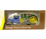 Vintage Truck and Tractor Set 1/32 Scale Collectible - New in Box