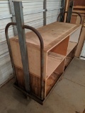 Rolling Metal & Wooden Cart