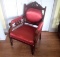 Vintage Eastlake Style Throne Chair