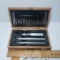 Vintage X Acto Knife Set in Wood Box