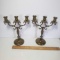 Vintage Brass Candelabra Set of 2