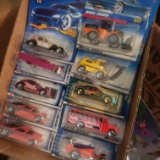 Hot Wheels Cars New in Packages Lot of 10 with Hot Wheels Car Track