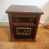 Electric Heater in Wood Cabinet