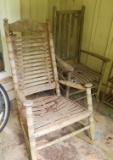 Wood Rocking Chairs Set of 2