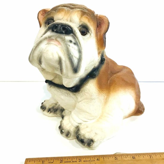 Large Bull-Dog Ceramic Statue