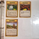 Vintage 1996 Japanese Pocket Monster Pokemon Trainer Cards Set of 3