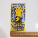 1999 Topps Oversized Pikachu Polemon Trading Card
