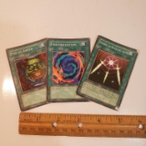 Vintage 1996 Yu-Gi-Oh Collectible Cards, Set of 3