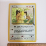 1999 Basic Pokemon Meowth Holofoil Card
